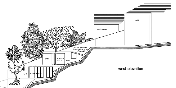Abbot Road - west elevation