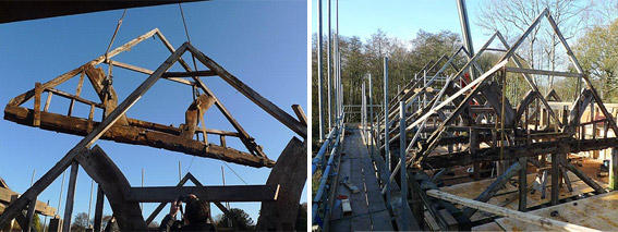 Elspeth Beard Architects - Mill Conversion - construction